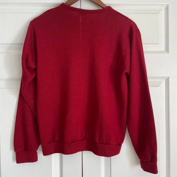 Vtg Alabama Football V-Neck Long Sleeve Sweater Crimson White Roll Tide Artex UA - Picture 3 of 16